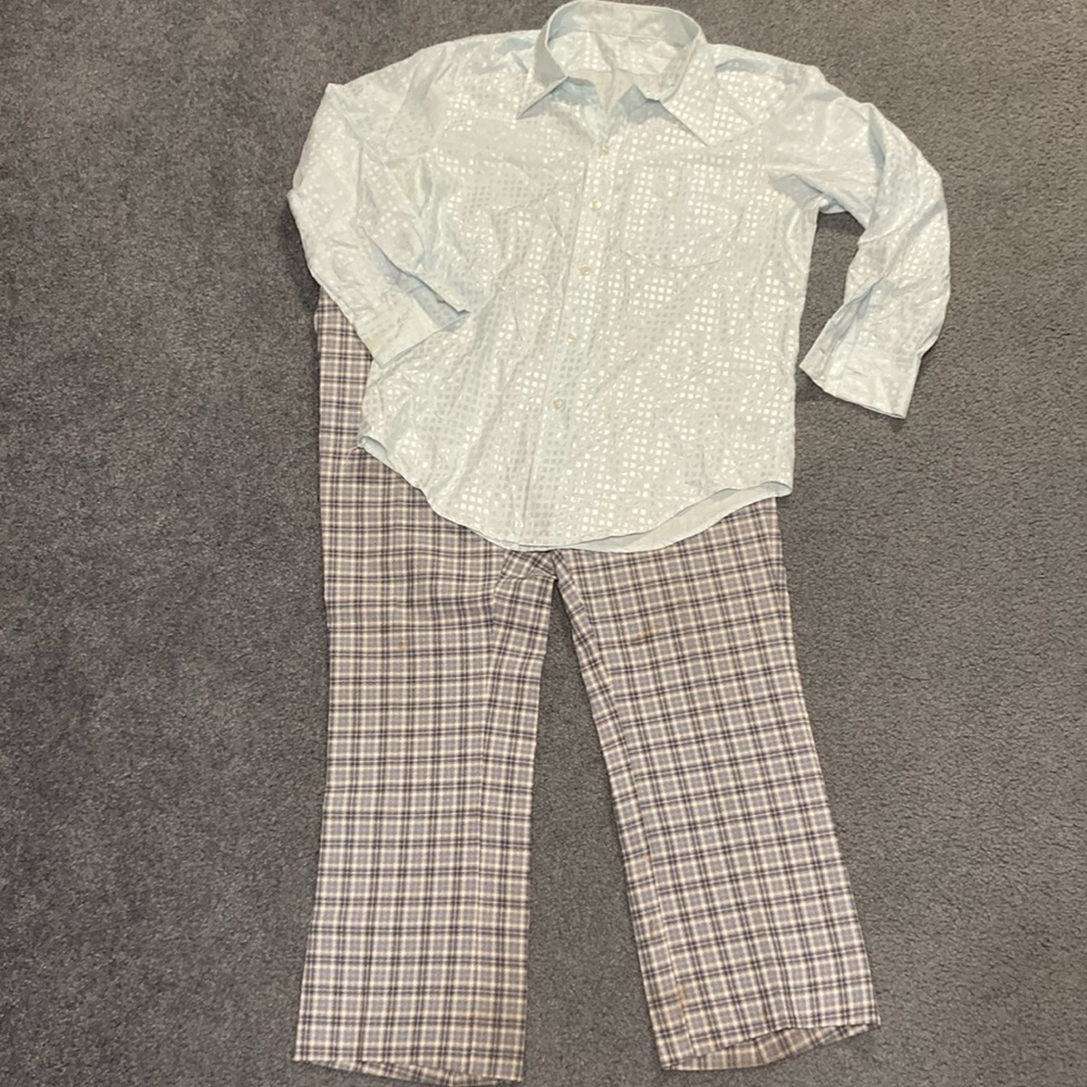 Vintage men’s 1970s shirt and pants